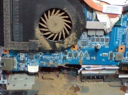 Ремонт ноутбука Hewlett Packard Compaq 6720 чистка